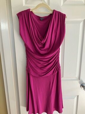 Lilla P Magenta Short Sleeve Dress